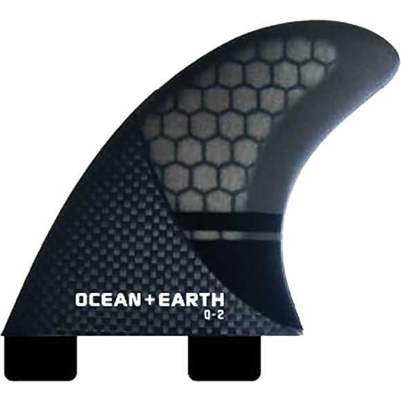 Ocean and Earth Q2 Control 2 Quad Rear Surfboard FIN - FCS & Futures Compatible