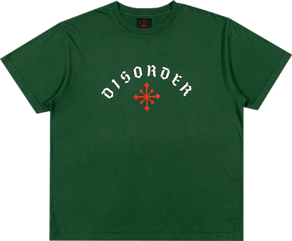 Disorder Arch Logo T-Shirt - Size: X-LARGE Olive