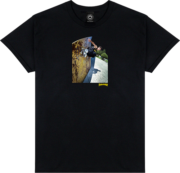 Thrasher Mic-E Wallride T-Shirt - Size: X-LARGE Black