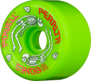 Powell Peralta Df G-Bones Wheels 64mm 93a Green Longboard Wheels (Set of 4)