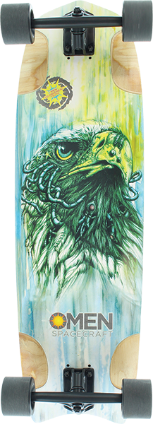 Omen Roswell Eagle Rat Rod Complete Skateboard -9.7x32.5 