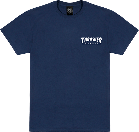 Thrasher Little Thrasher T-Shirt - Size: MEDIUM Navy