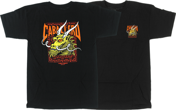 Powell Peralta Cab Street Dragon T-Shirt - Size: SMALL Black