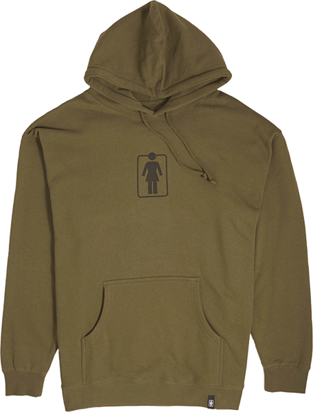 Girl Heritage Unboxed Hooded Sweatshirt - X-LARGE Army Green