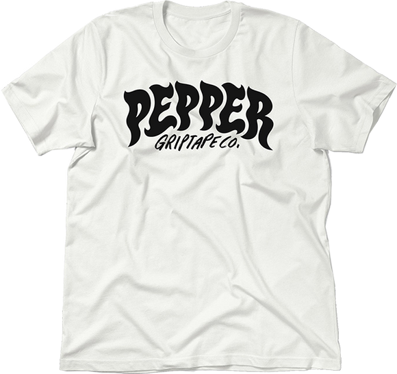 Pepper Logo T-Shirt - Size: SMALL White