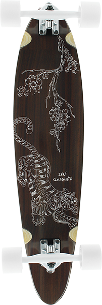 San Clemente Tiger Lilly Pin Complete Skateboard -8x34 