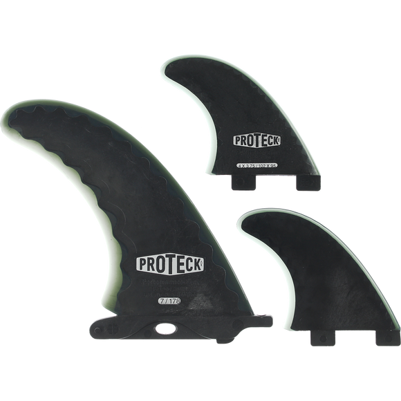 Proteck Perform Fcs Combo 7.0+4.0 Black Surfboard FIN