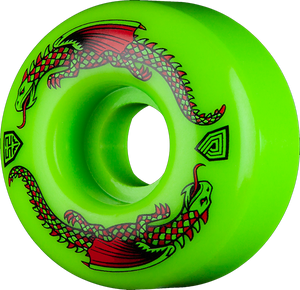 Powell Peralta Df Green Dragon 52/31mm 93a Green Skateboard Wheels (Set of 4)