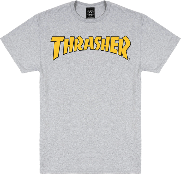 Thrasher Cover Logo T-Shirt - Size: LARGE Ash Grey