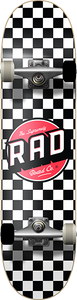 Rad Checker 2 Complete Skateboard -7.75 Black/White 