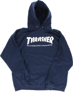 Thrasher Skate Mag Hooded Sweatshirt - SMALL Navy/White