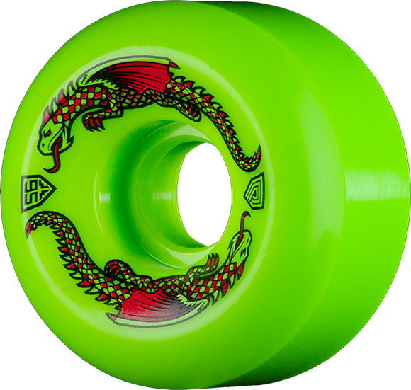 Powell Peralta Df Green Dragon 56/36mm 93a Green Skateboard Wheels (Set of 4)