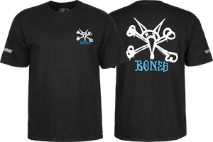 Powell Peralta Rat Bones Wheels T-Shirt - Size: SMALL Black