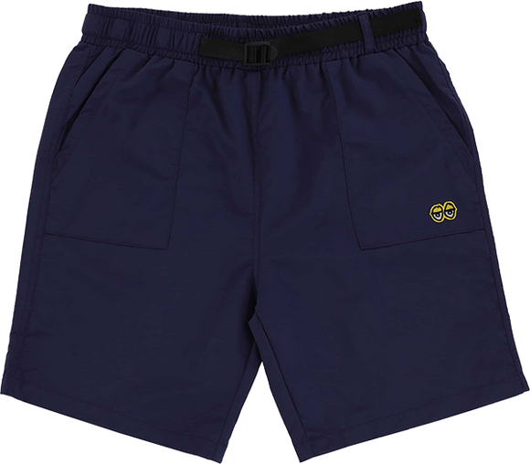 Krooked Eyes Nylon Short Small Navy/Yellow