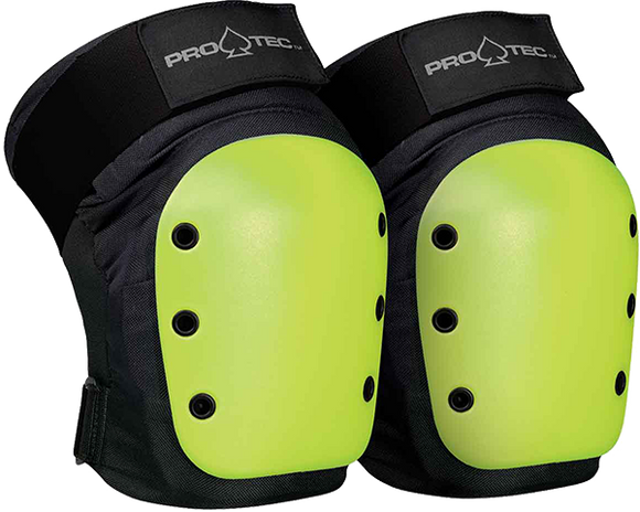 Protec Rental Knee S-Black/Yellow W/Black Straps 