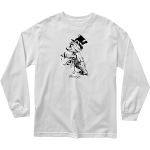 Thank You Tipsy Bear Long Sleeve - White