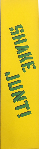 Shake Junt Single Sheet Sprayed Yellow/Green/Black GRIPTAPE 9