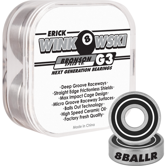 Bronson G3 Erick Winkowski Bearings Single Set - 8 Pieces