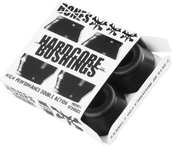 Bones Wheels Hardcore 4pc Hard Black/Black Bushings