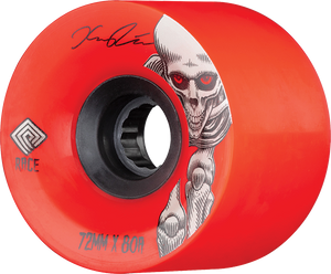 Powell Peralta Kevin Reimer 72mm 80a Red/Black Longboard Wheels (Set of 4)