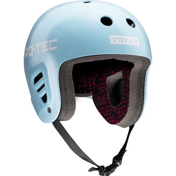 Protec Fullcut Sky Brown Light Blue/White Helmet