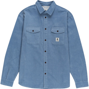 Element Builder Cord Long Sleeve Button Up - Faded Denim