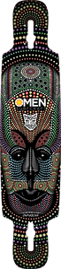 Omen Jamaica Mask Dt W/Kick Skateboard Deck -9.5x41.5 DECK ONLY