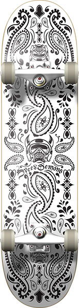 Speed Demons Bandana Complete Skateboard -8.0 Black/White 