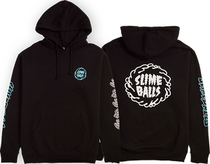 Slime Balls Mono Splat Hooded Sweatshirt - SMALL Black