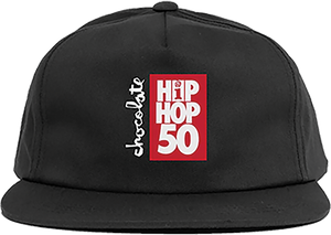 Chocolate Interscope Records Inter50 5p Skate HAT - Adjustable Black 