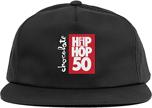 Chocolate Interscope Records Inter50 5p Skate HAT - Adjustable Black 