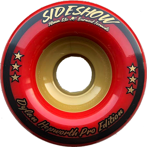 Venom Sideshow 70mm 83a Red Longboard Wheels (Set of 4)