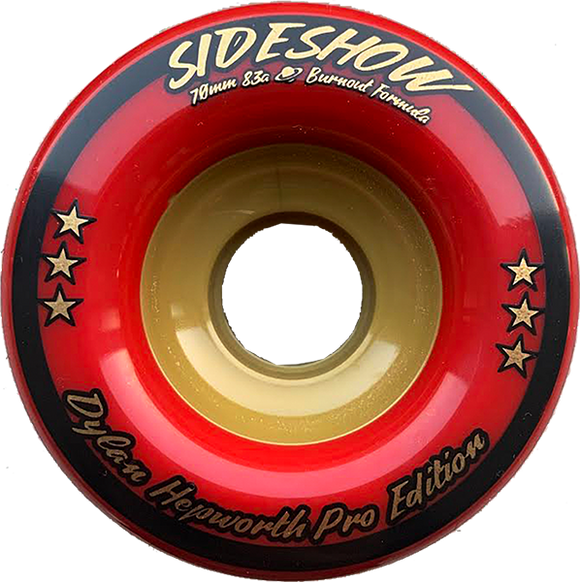 Venom Sideshow 70mm 83a Red Longboard Wheels (Set of 4)