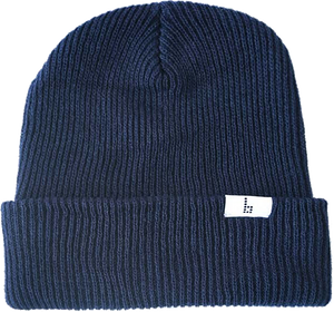 Braille Simple B Slouch BEANIE Navy