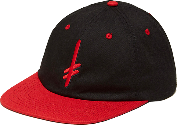 Deathwish Gang Logo Skate Skate HAT - Adjustable Black/Red  