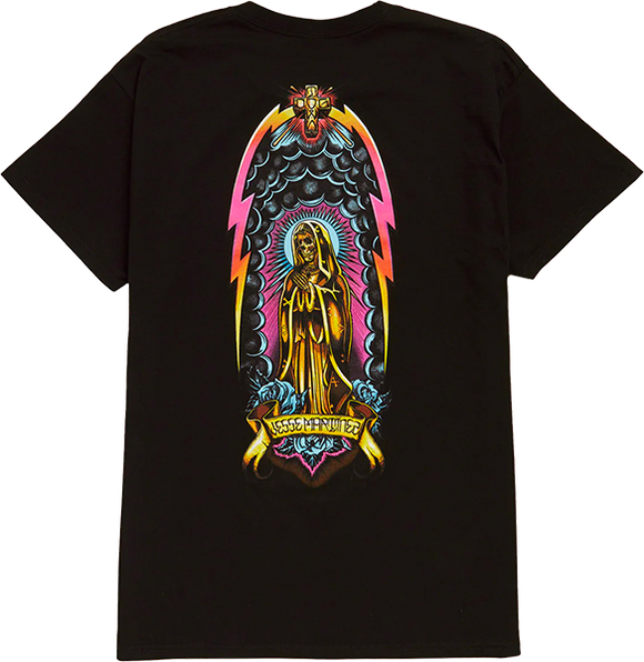 Dogtown Martinez Guadalupe Handshake T-Shirt - Size: LARGE Black