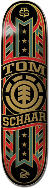 Element Schaar Banner Year Skateboard Deck -8.25 DECK ONLY