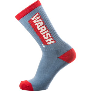 Psockadelic Warish Crew Socks - Blue/Red 