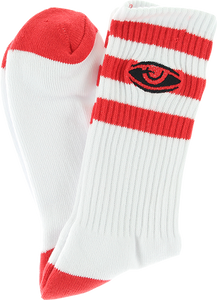 Toy Machine Watching Crew Socks Red - Single Pair 