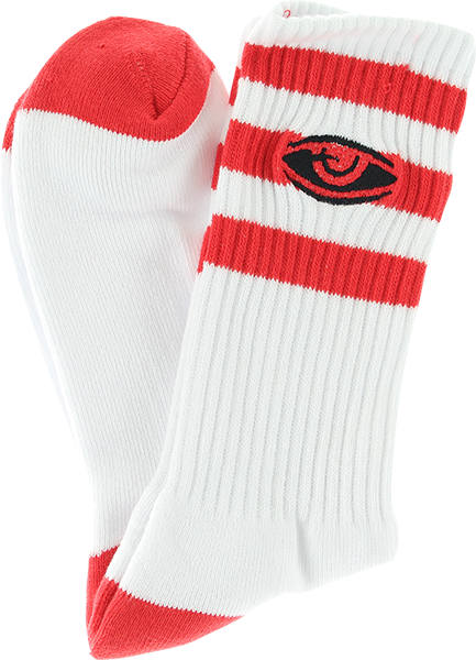 Toy Machine Watching Crew Socks Red - Single Pair 