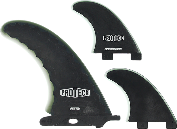 Proteck Perform Fcs Combo 7.0+4.0 Black Surfboard FIN 