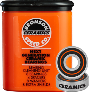 Bronson Ceramic Bearings Single Set - 8 Pieces