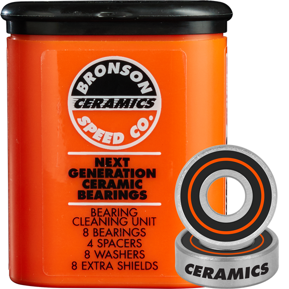 Bronson Ceramic Bearings Single Set - 8 Pieces